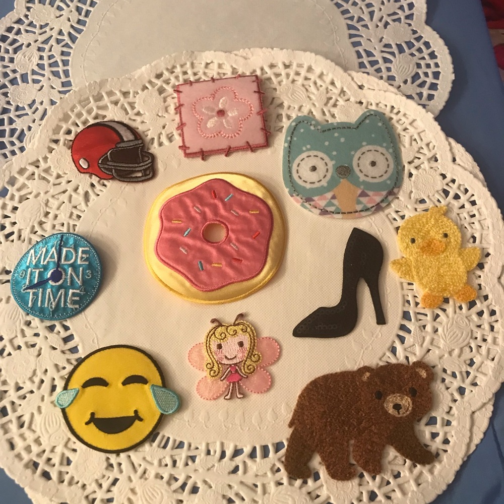 Assorted Embroidered Patches Set
